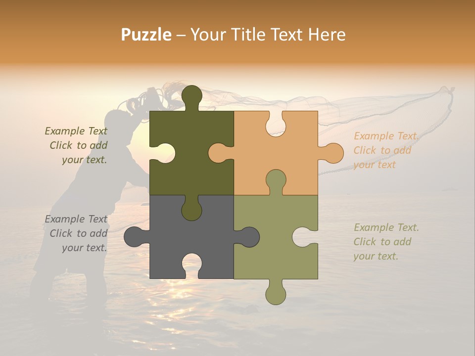 Sunset Bright Man PowerPoint Template