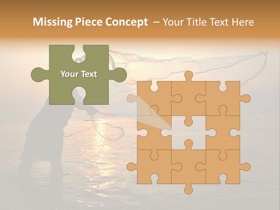 Sunset Bright Man PowerPoint Template