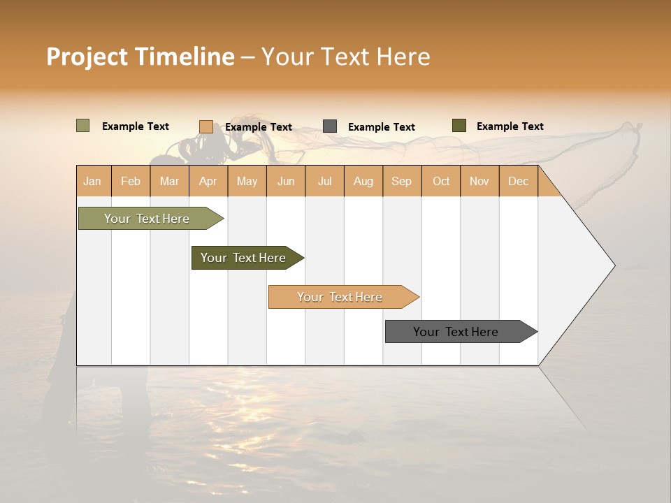 Sunset Bright Man PowerPoint Template