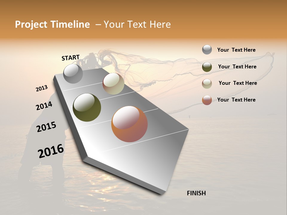Sunset Bright Man PowerPoint Template