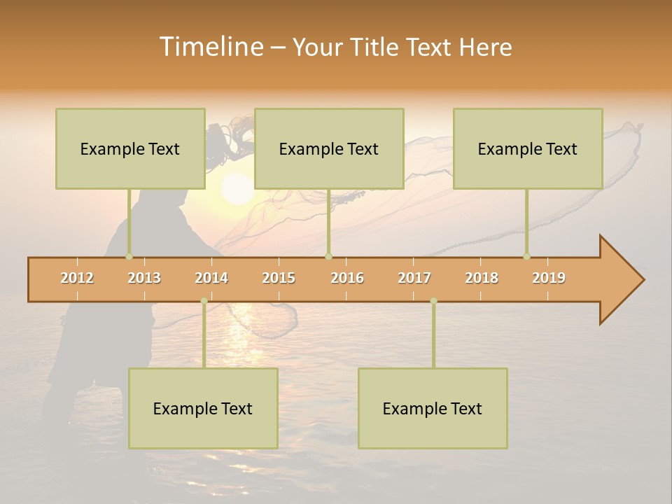 Sunset Bright Man PowerPoint Template