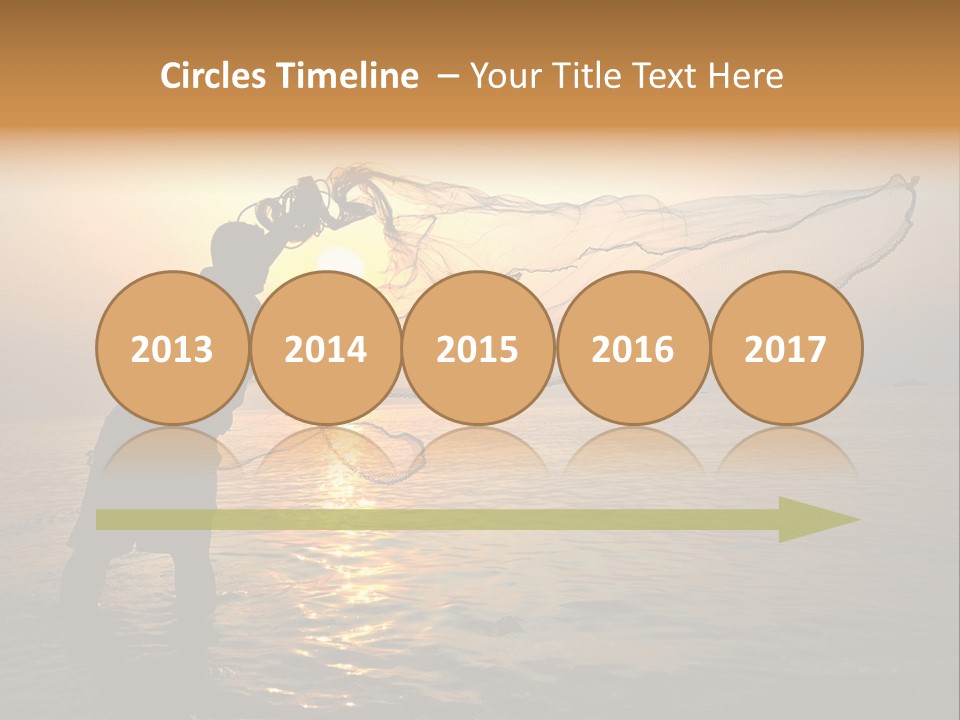 Sunset Bright Man PowerPoint Template