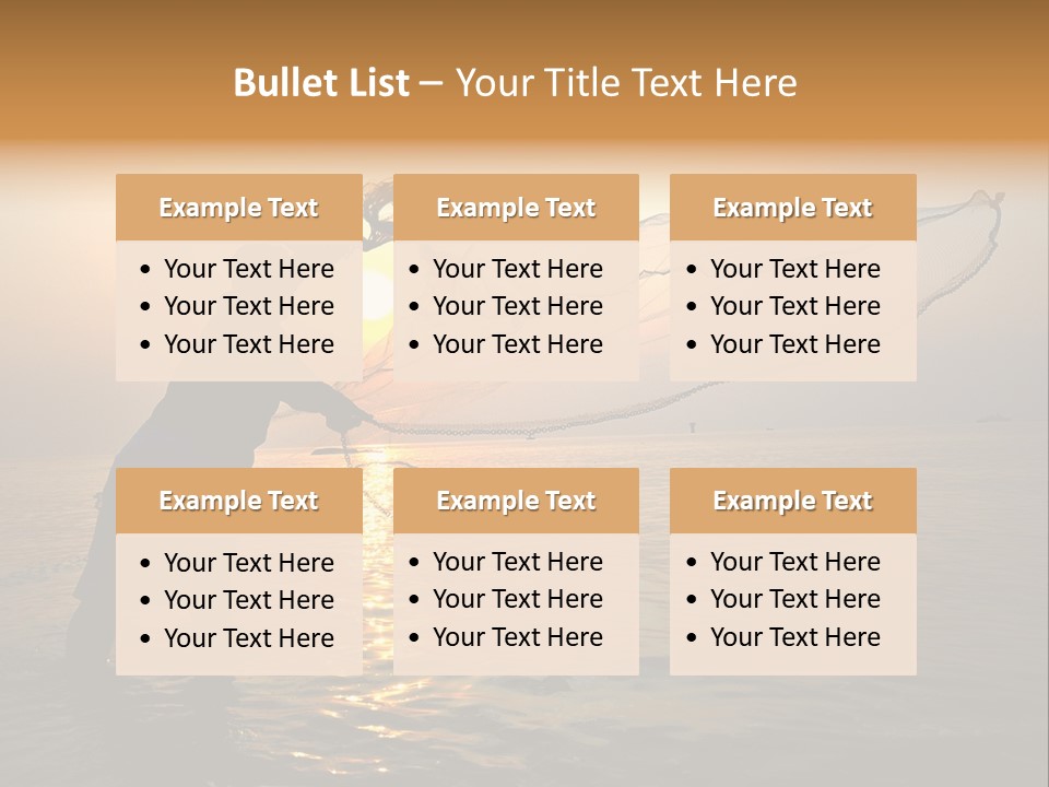 Sunset Bright Man PowerPoint Template