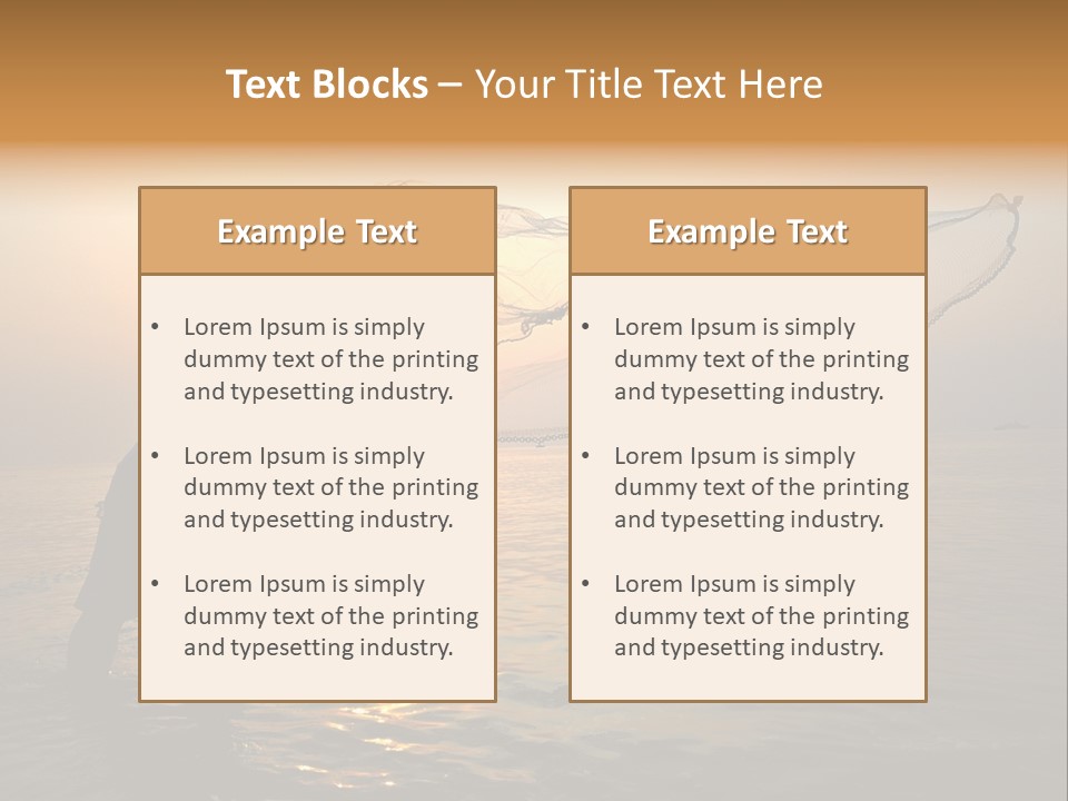 Sunset Bright Man PowerPoint Template