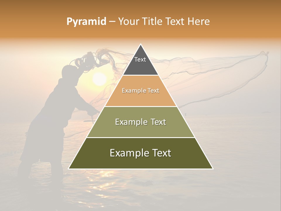 Sunset Bright Man PowerPoint Template
