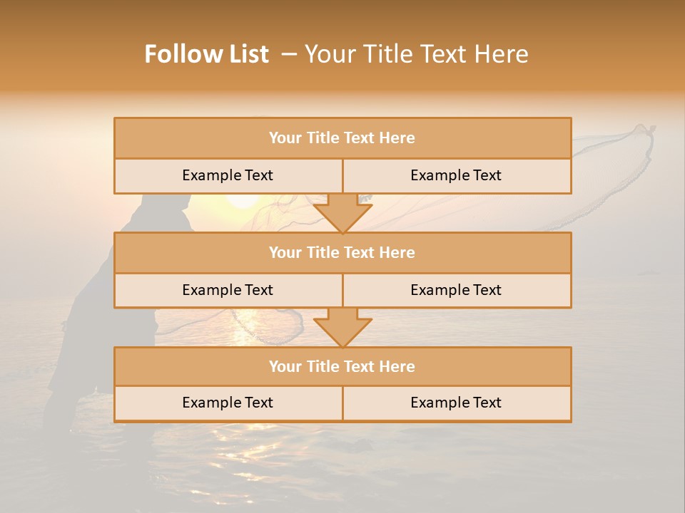 Sunset Bright Man PowerPoint Template