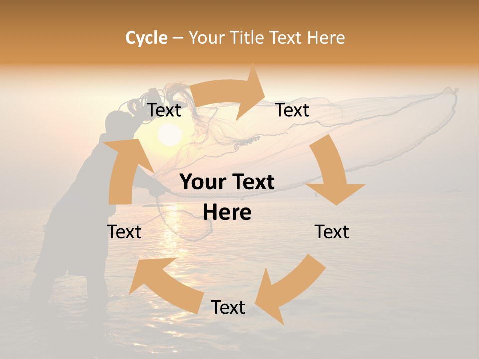 Sunset Bright Man PowerPoint Template