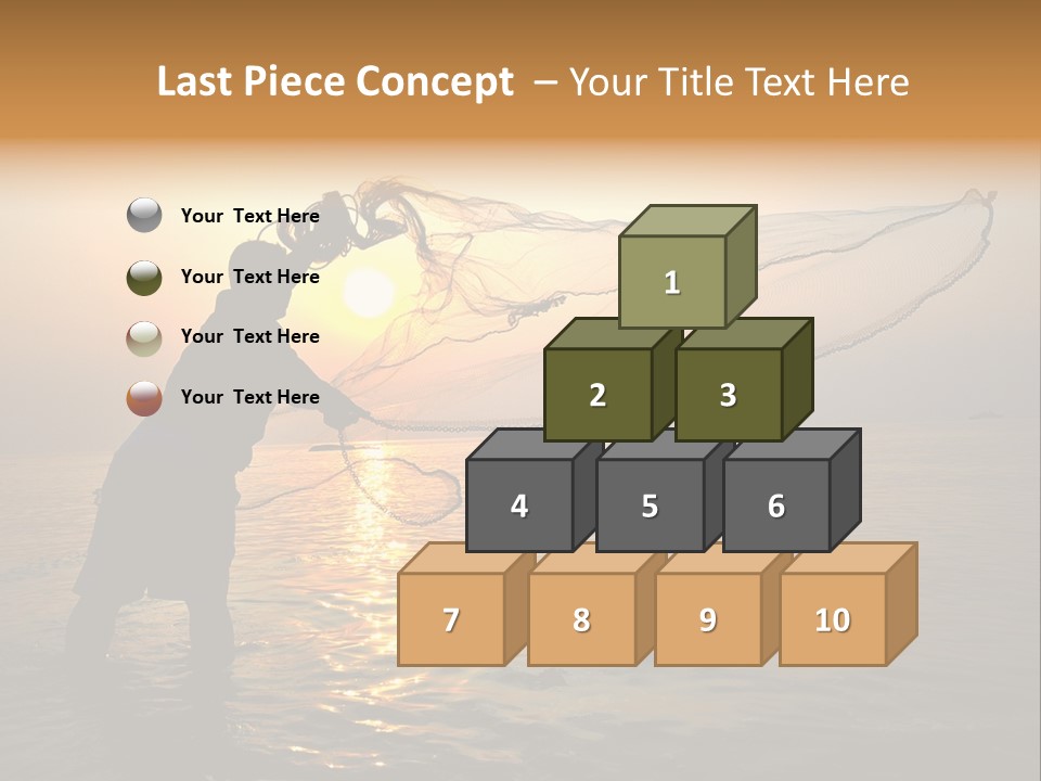 Sunset Bright Man PowerPoint Template