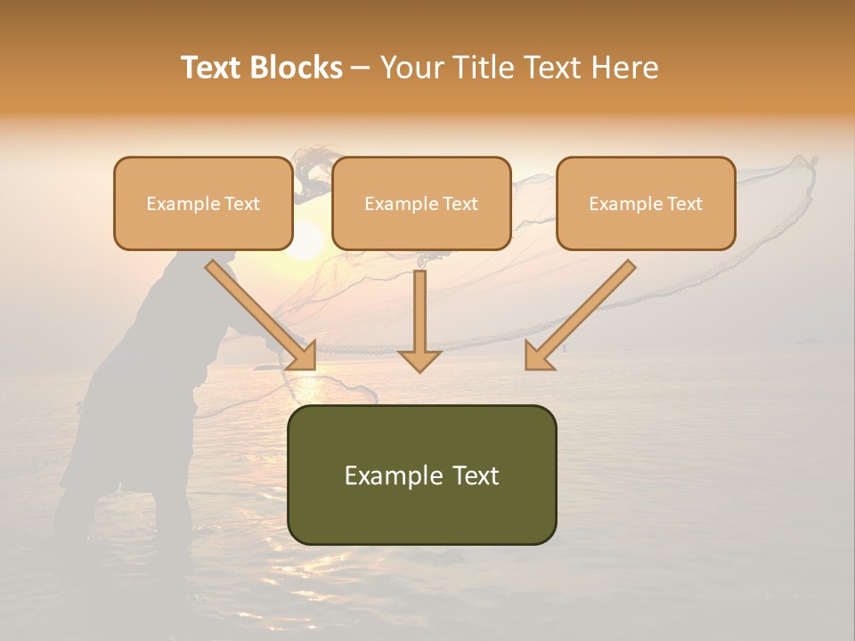 Sunset Bright Man PowerPoint Template