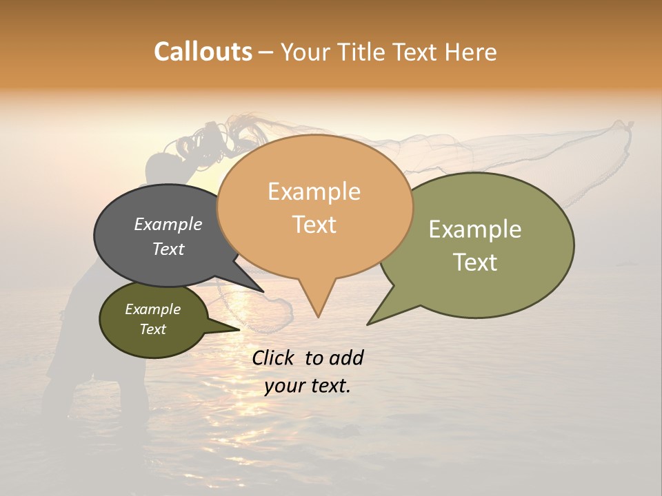 Sunset Bright Man PowerPoint Template