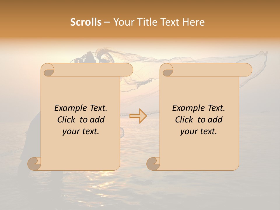 Sunset Bright Man PowerPoint Template