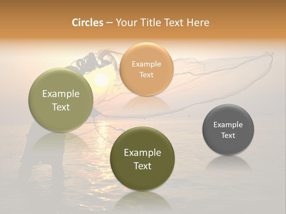 Sunset Bright Man PowerPoint Template