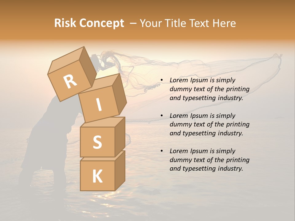 Sunset Bright Man PowerPoint Template