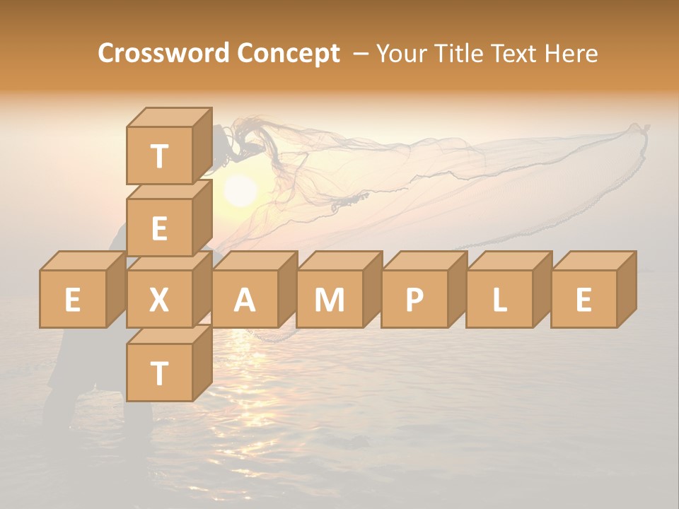 Sunset Bright Man PowerPoint Template