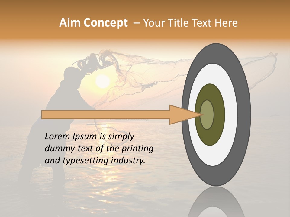 Sunset Bright Man PowerPoint Template