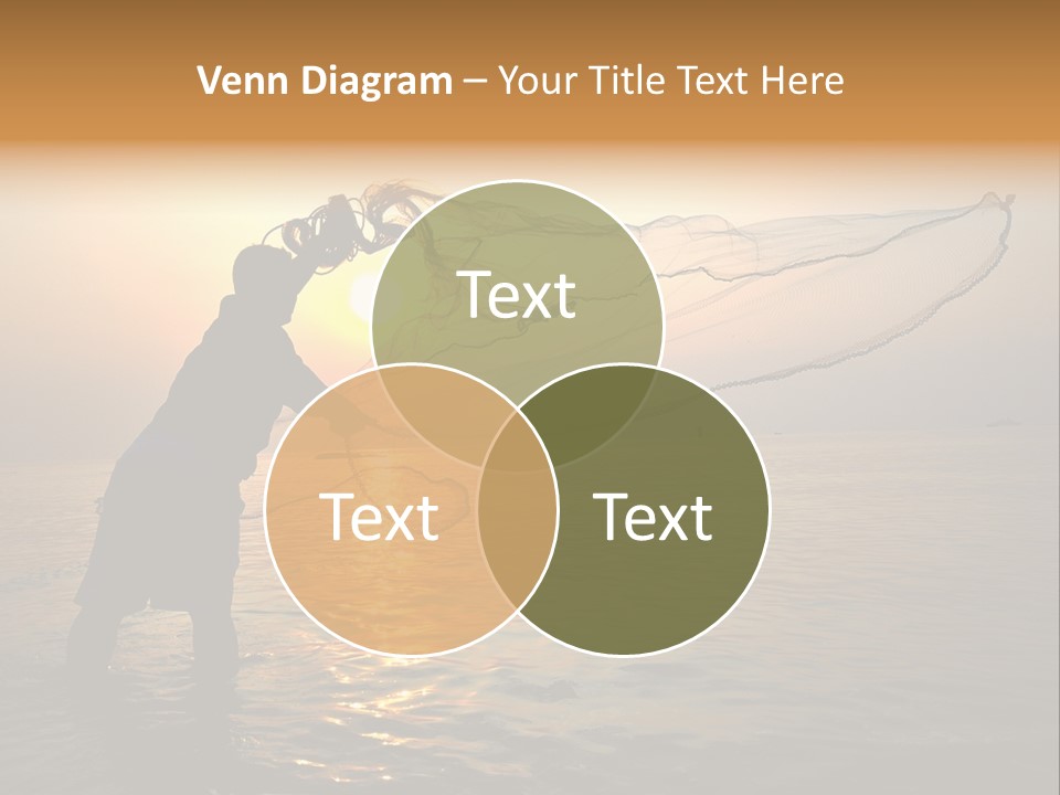 Sunset Bright Man PowerPoint Template