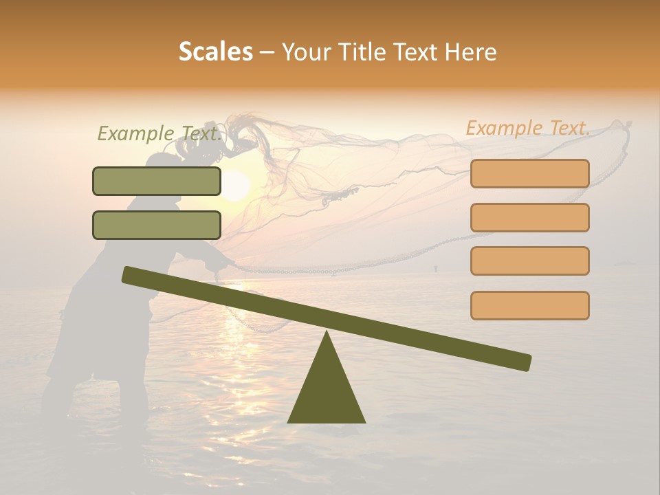 Sunset Bright Man PowerPoint Template
