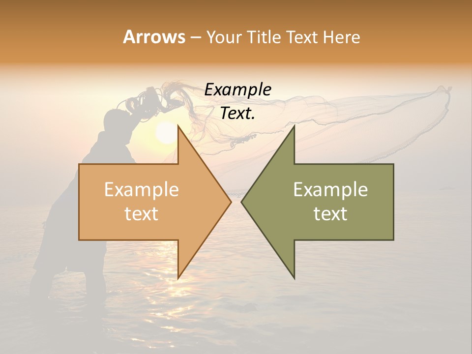 Sunset Bright Man PowerPoint Template