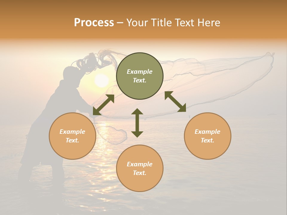 Sunset Bright Man PowerPoint Template