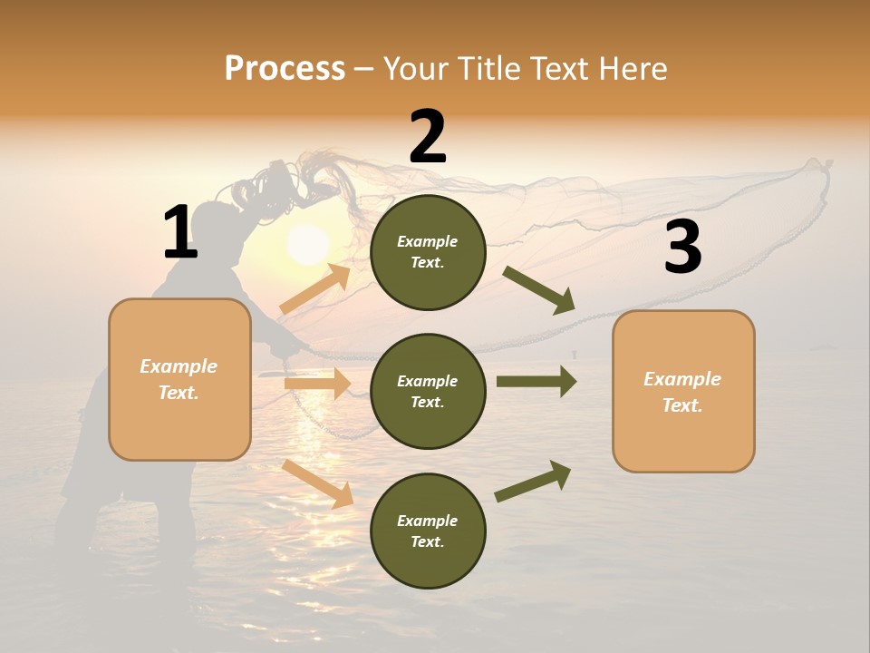 Sunset Bright Man PowerPoint Template