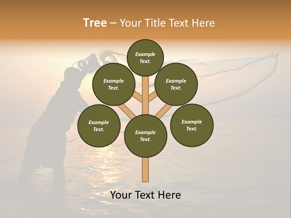 Sunset Bright Man PowerPoint Template