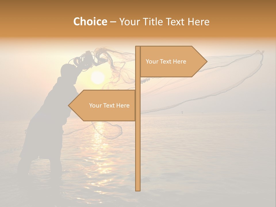 Sunset Bright Man PowerPoint Template