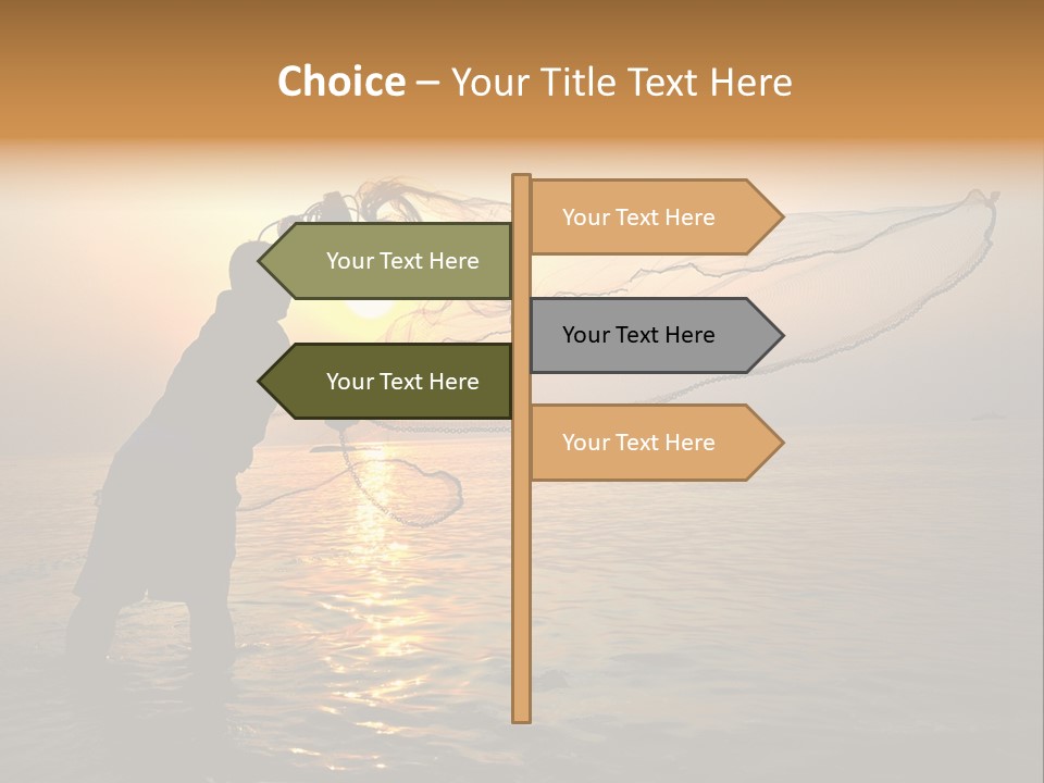 Sunset Bright Man PowerPoint Template