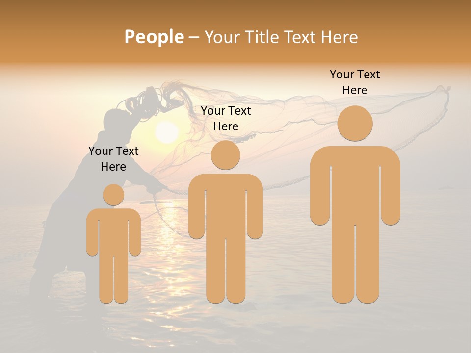 Sunset Bright Man PowerPoint Template