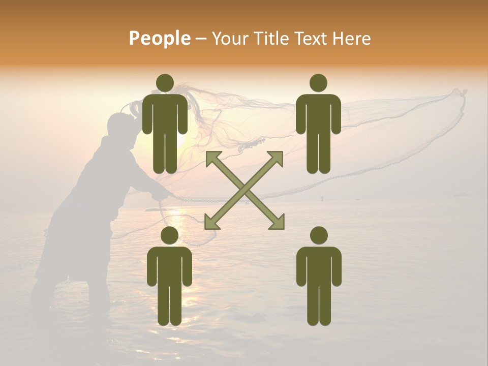 Sunset Bright Man PowerPoint Template