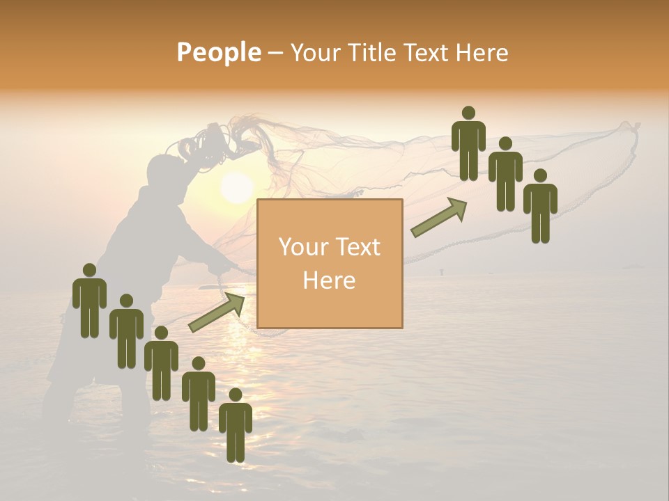 Sunset Bright Man PowerPoint Template