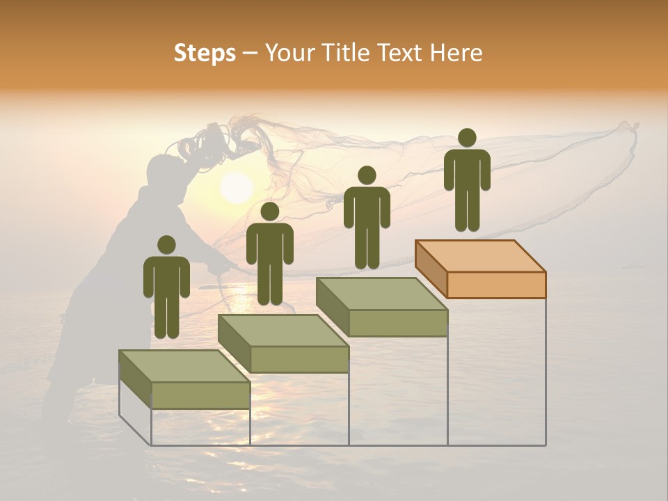 Sunset Bright Man PowerPoint Template