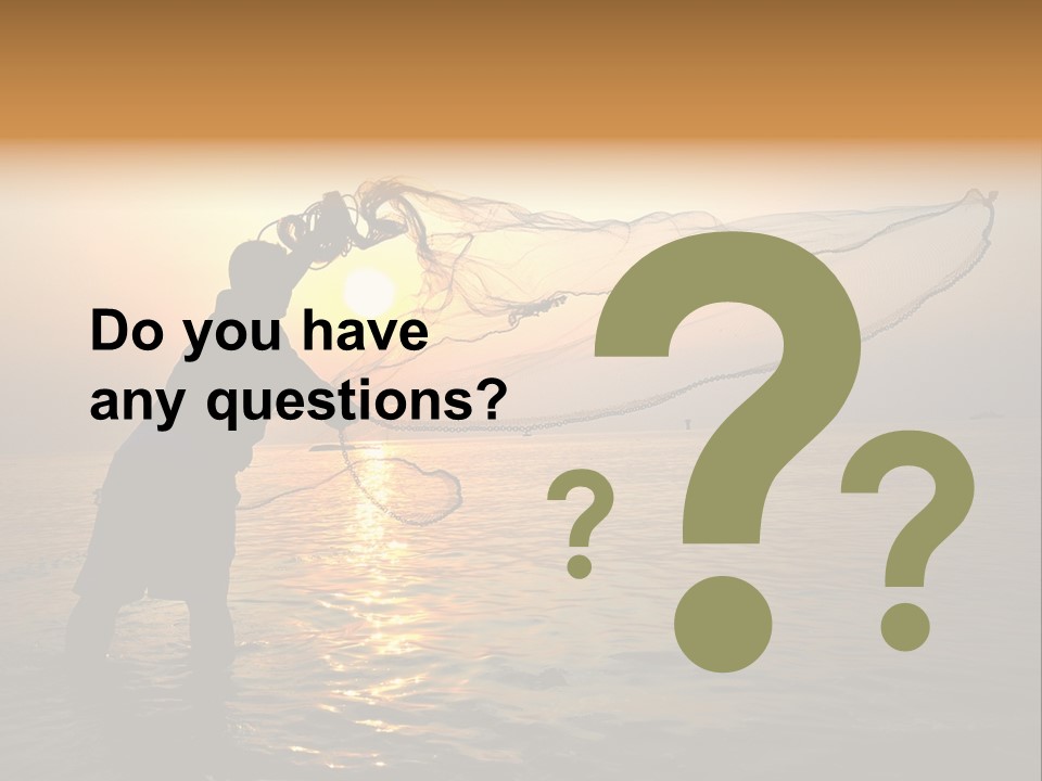 Sunset Bright Man PowerPoint Template