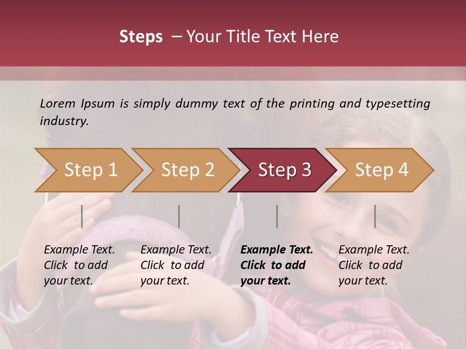 Activity Bridle Child PowerPoint Template
