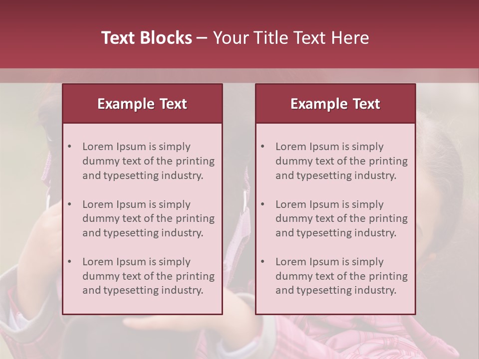 Activity Bridle Child PowerPoint Template