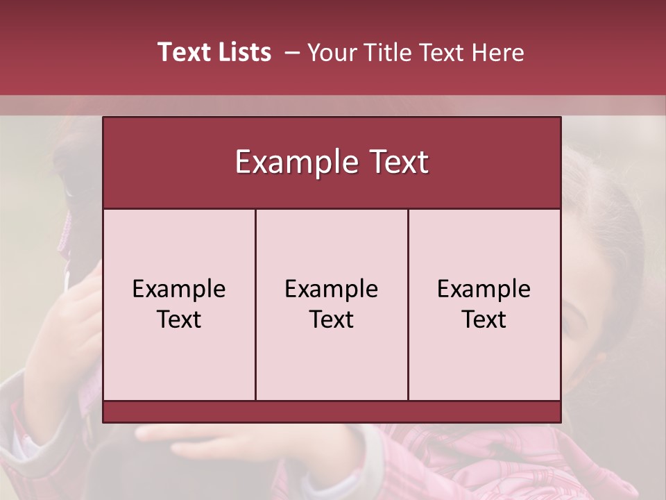 Activity Bridle Child PowerPoint Template