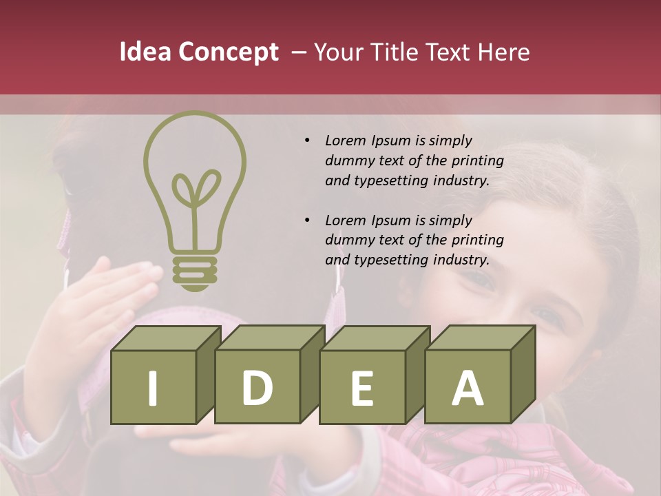 Activity Bridle Child PowerPoint Template