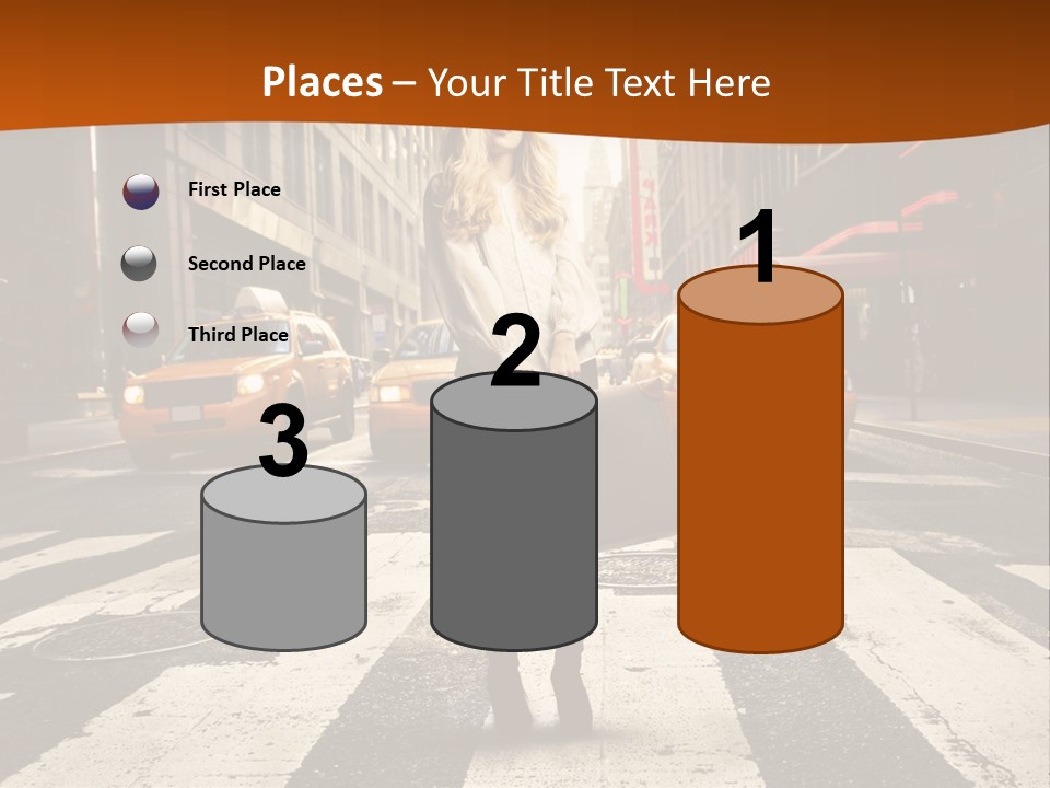 Business Young Blonde PowerPoint Template