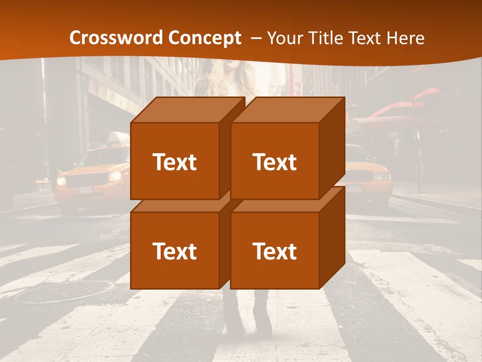 Business Young Blonde PowerPoint Template