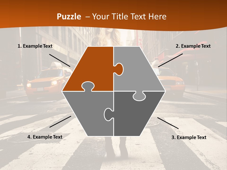 Business Young Blonde PowerPoint Template