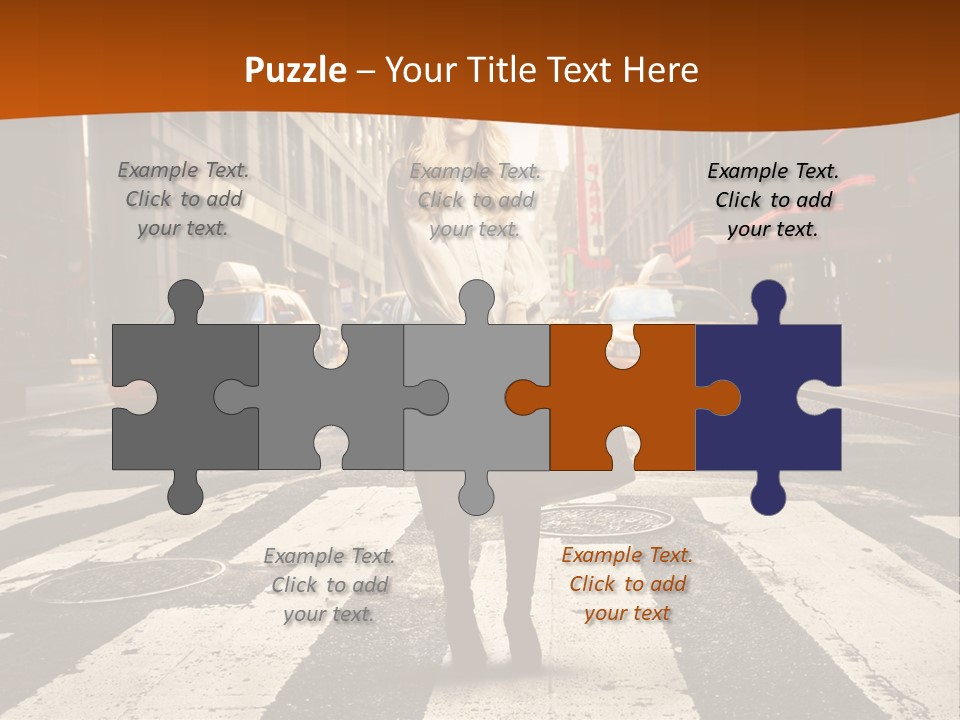 Business Young Blonde PowerPoint Template