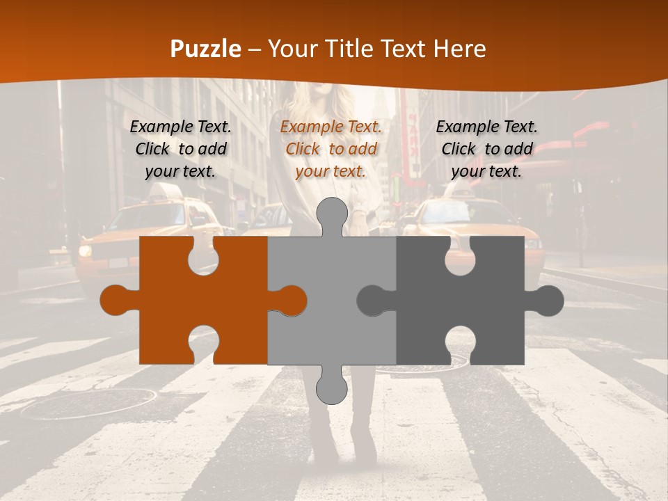 Business Young Blonde PowerPoint Template