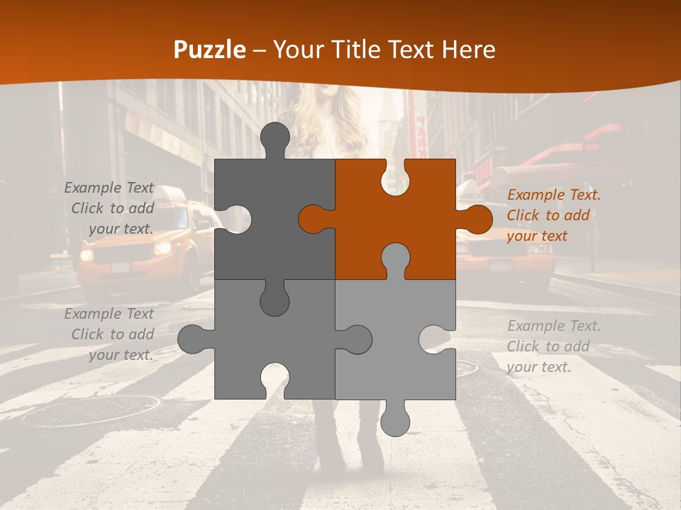 Business Young Blonde PowerPoint Template