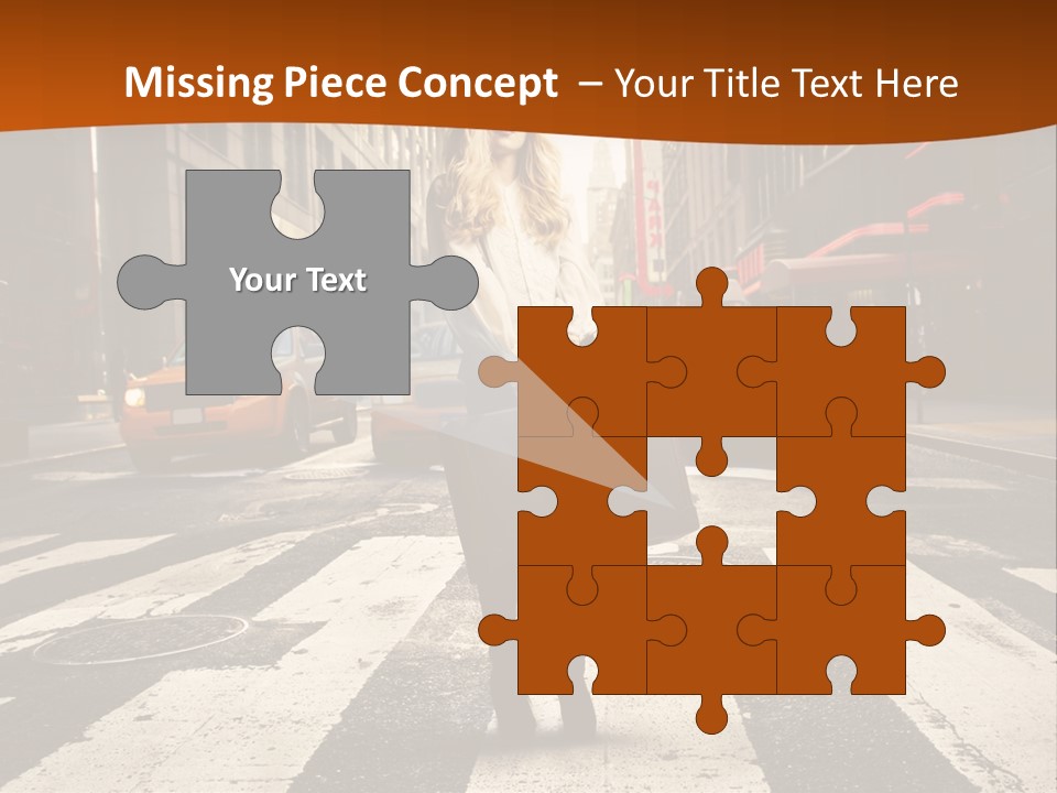 Business Young Blonde PowerPoint Template