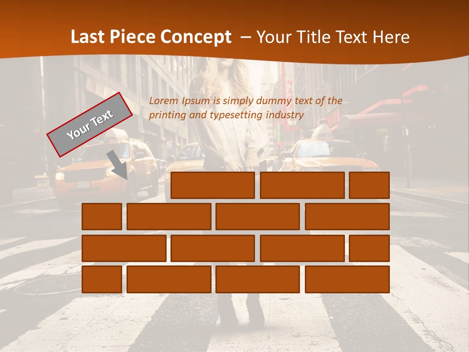 Business Young Blonde PowerPoint Template