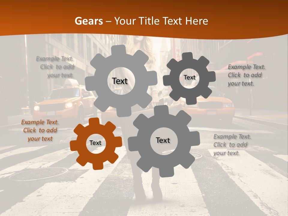 Business Young Blonde PowerPoint Template