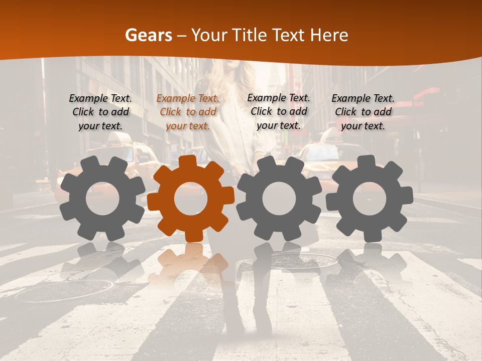 Business Young Blonde PowerPoint Template