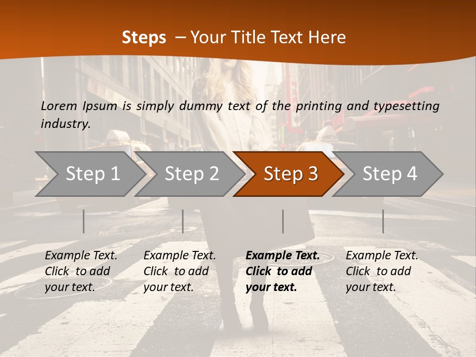 Business Young Blonde PowerPoint Template