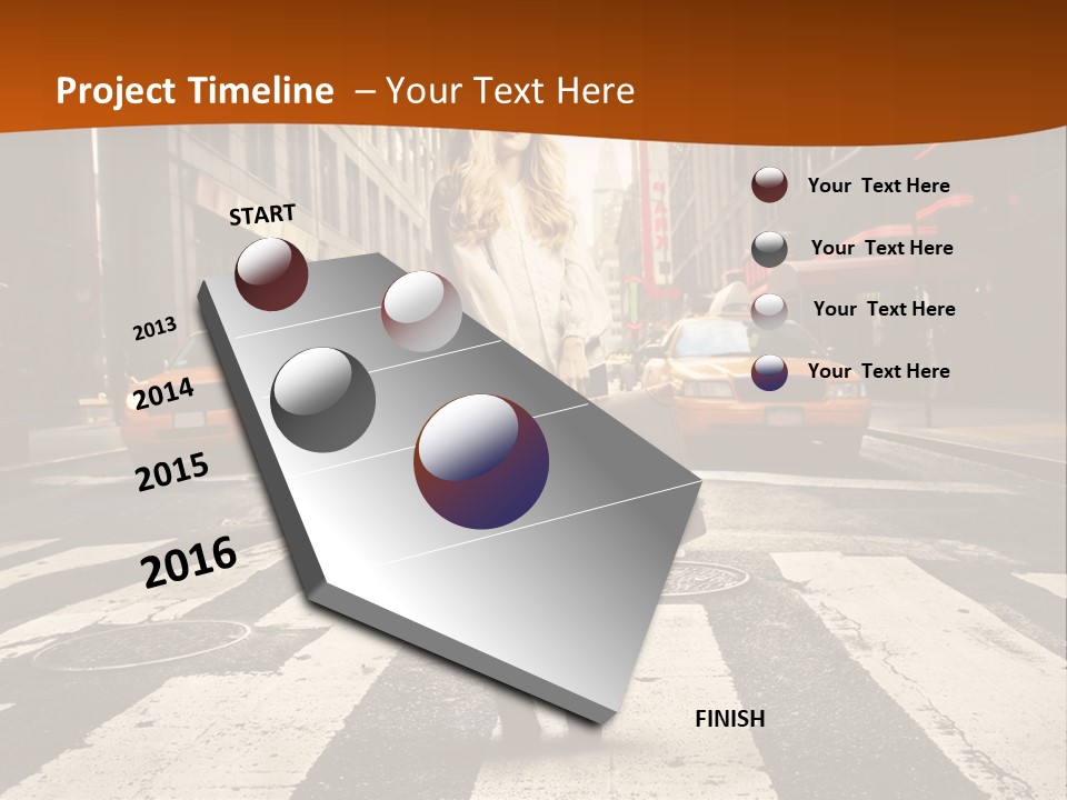 Business Young Blonde PowerPoint Template
