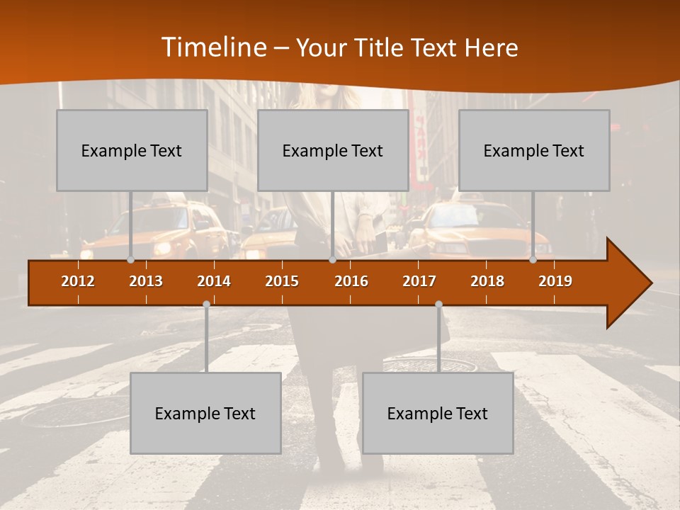 Business Young Blonde PowerPoint Template