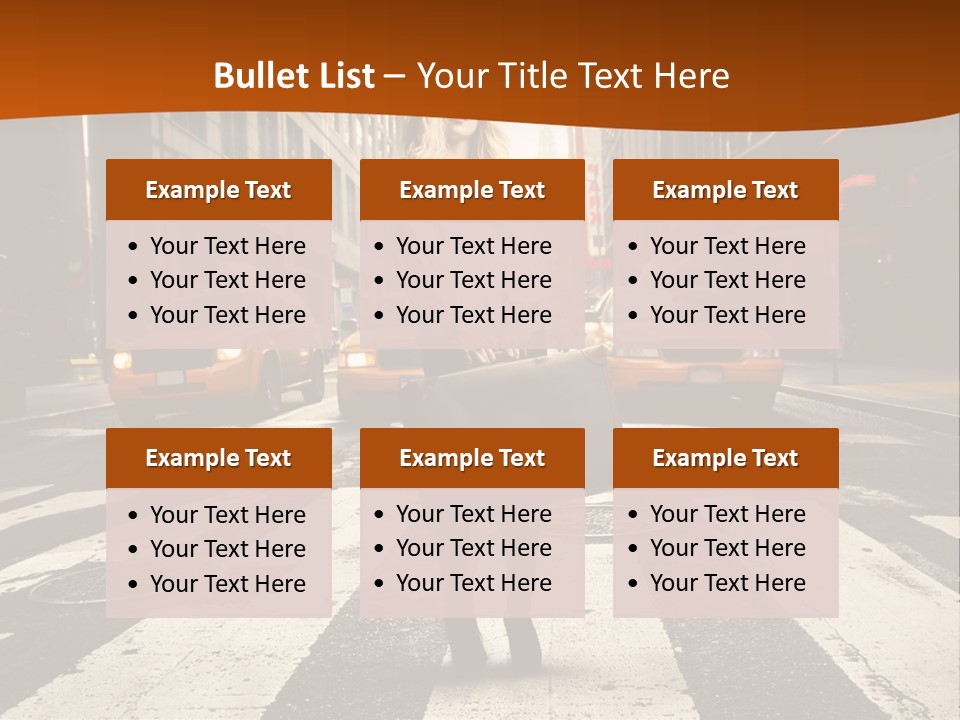 Business Young Blonde PowerPoint Template